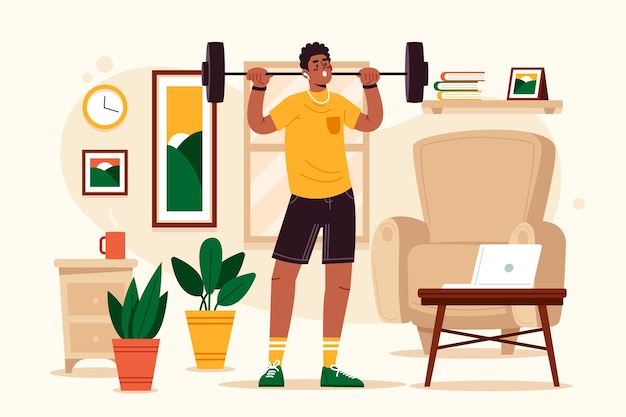 ورزش کردن در خانه